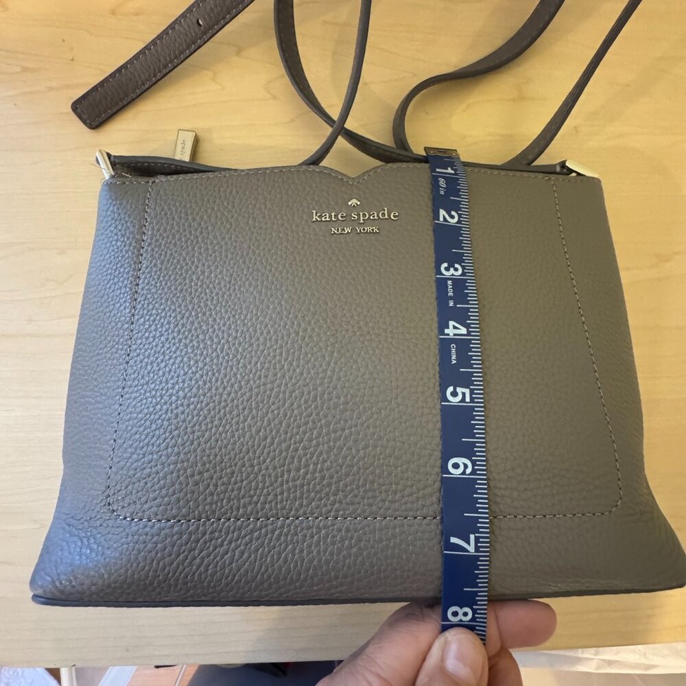 Kate Spade Harlow Crossbody – Pebbled Leather – Hare Grey - Picture 12 of 16
